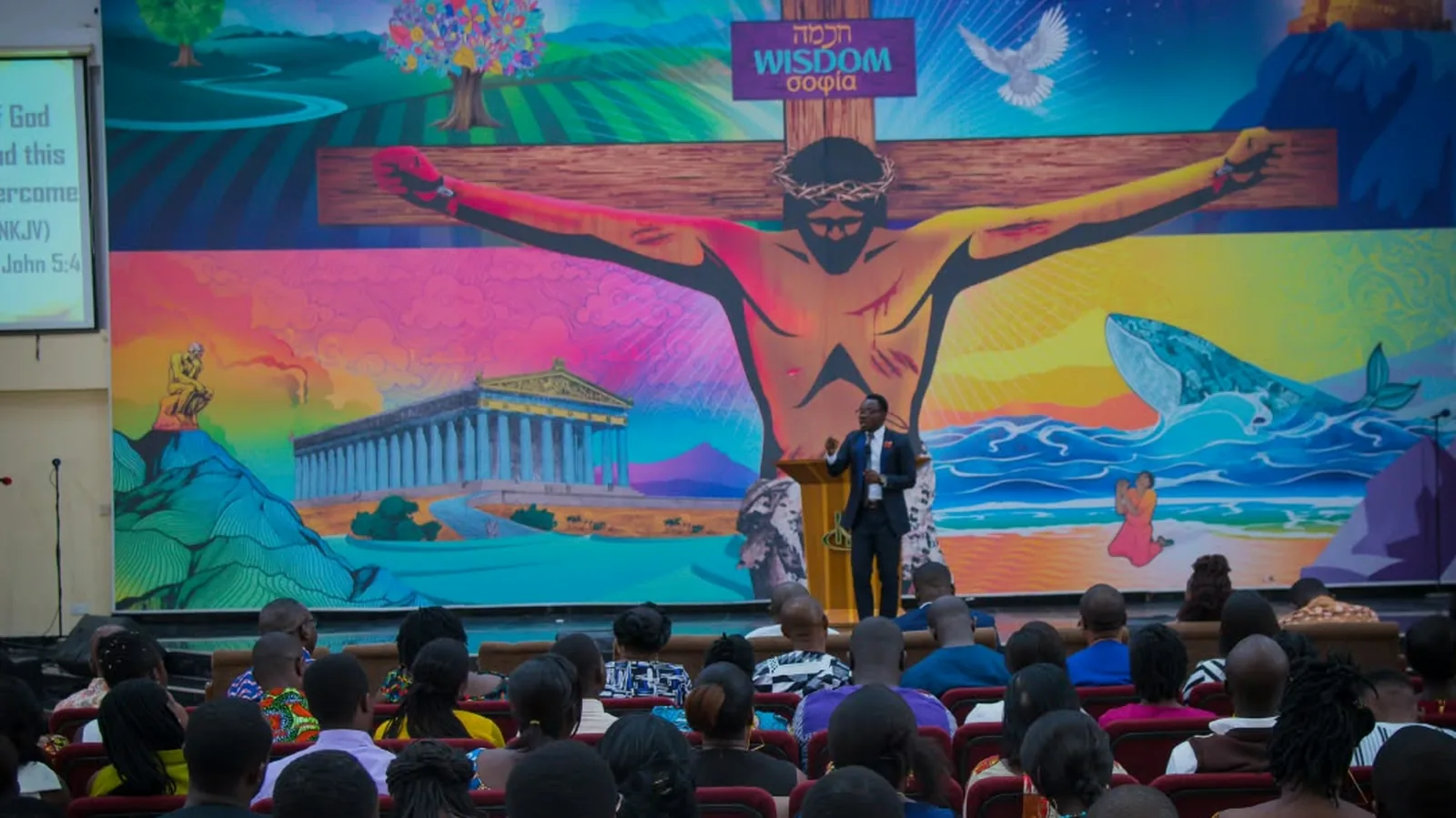 A Syndei Embassy gathering during a teaching service